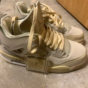 Off white Jordan 4s